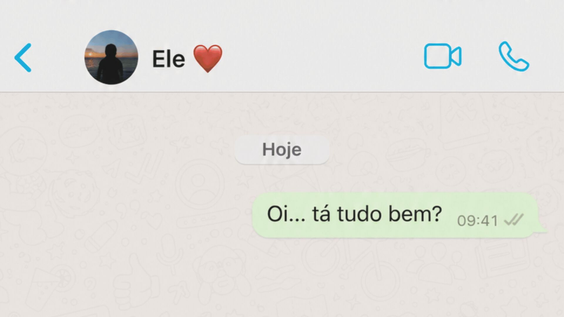 Ele visualizou e não respondeu